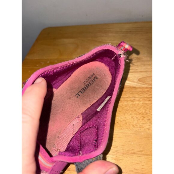 Merrill Pure Glove Kids Confetti Performance Footwear Mesh Pink Size 5 Barefoot - Picture 10 of 12